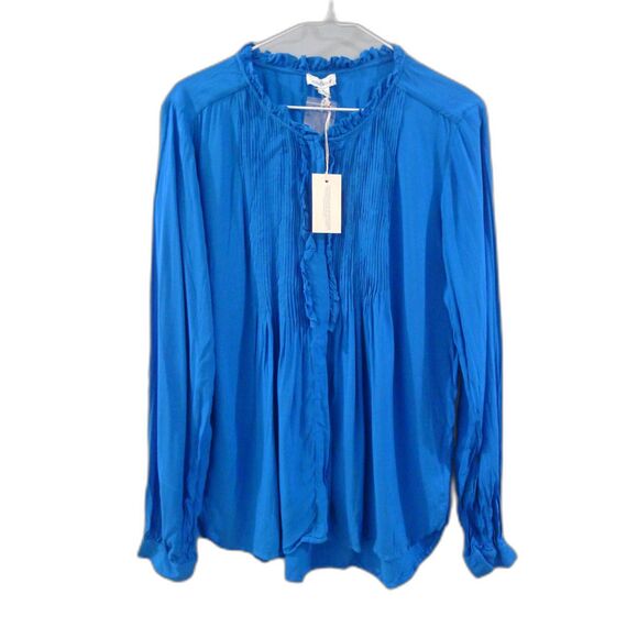 Sundance Sera Ruffled Blouse - Teal Blue MP - Picture 2 of 6